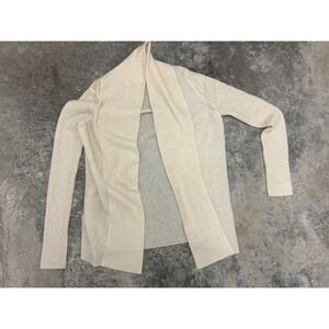 TSE‎ Cashmere Cardigan Sweater Womens Small Open Front Knit Cream